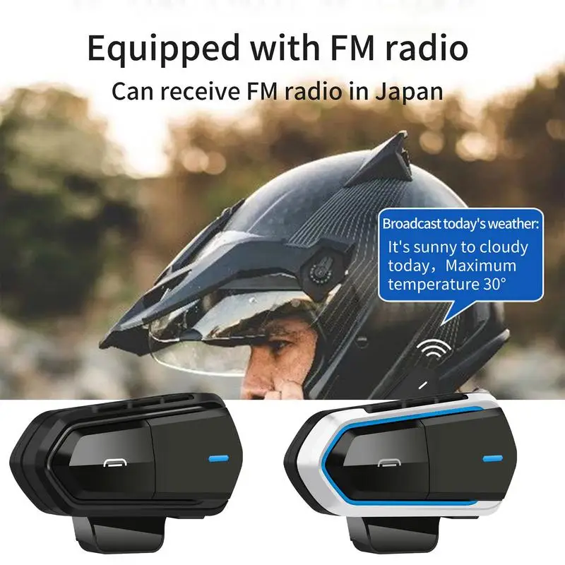 B35 Motorcycle Helmet Headset Wireless Bluetooth Headset with Handsfree Call Kit Stereo Music Player Kit Motorcycle Accessories