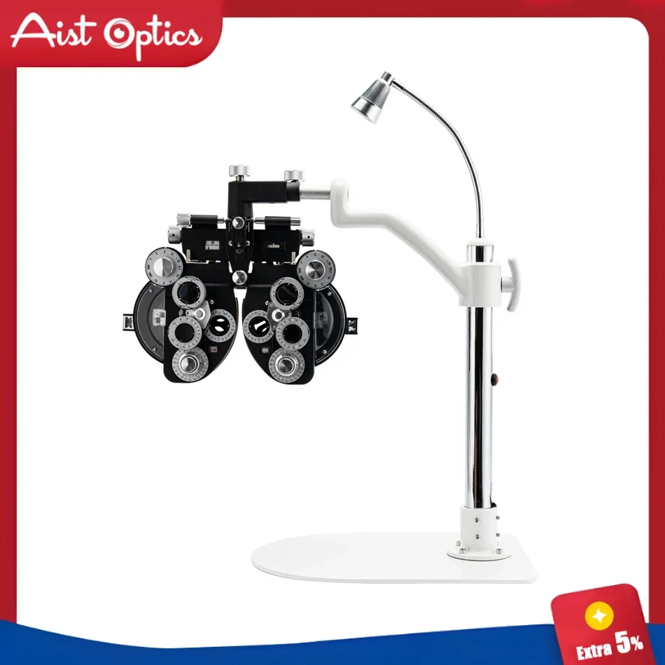 AIST Simple Ophthalmic Phoropter Arm Bracket Table Stand with Top Lamp JG-4