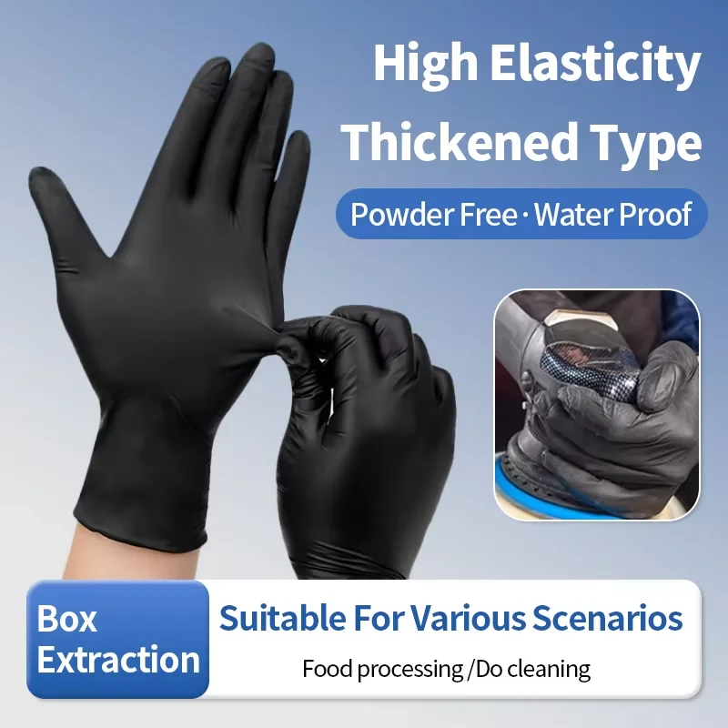 

Cloududa Disposable Rubber Gloves Latex Gloves Black Washing Latex Free Pvc Gloves Housework