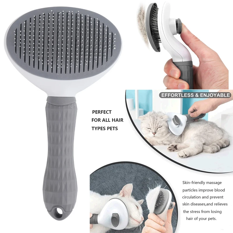 Dog Hair Remover Brush Pet Cat Dog Hair Combs Grooming Tools Animal Hair Cleaning Plastics Comb Pet Supplies