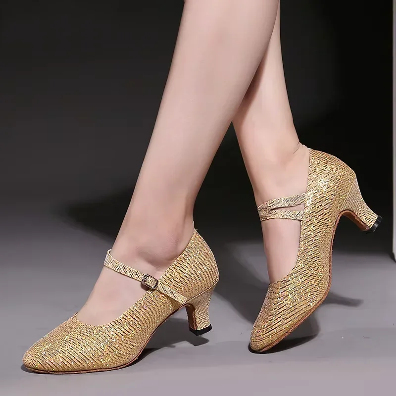 أحذية رياضية لقاعة الرقص أحذية الرقص اللاتينية للاستخدام الداخلي/الخارجي أحذية الرقص النسائية الناعمة من الأسفل أحذية رقص الجاز التانغو الحديثة بمقدمة مغلقة #3