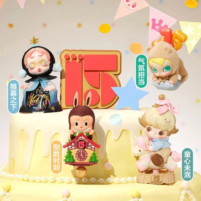 

New POP MART CELEBRATING THE MOMENT 15th Anniversary Series Mystery Box Blind Box Ornament Figures Gift Collection Souvenir Gift