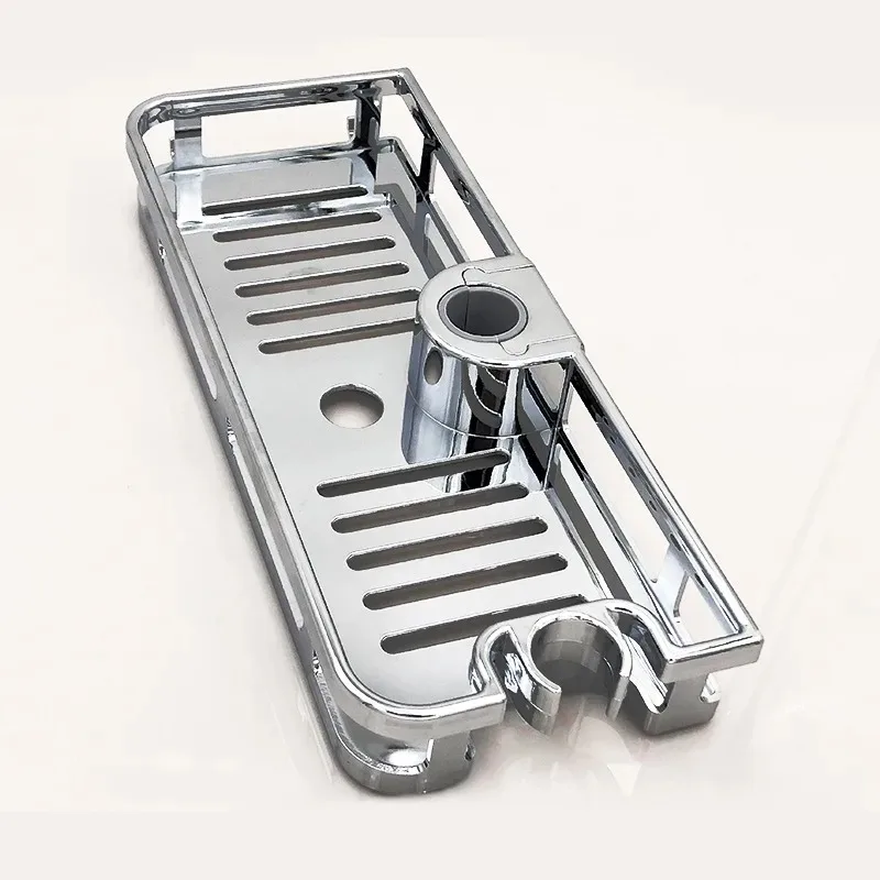 Multifunction Home Decor Organizer Bathroom Lifting Rod Removable Stand No Drilling Soap Holder Shower Shelf Storage Rack Tray