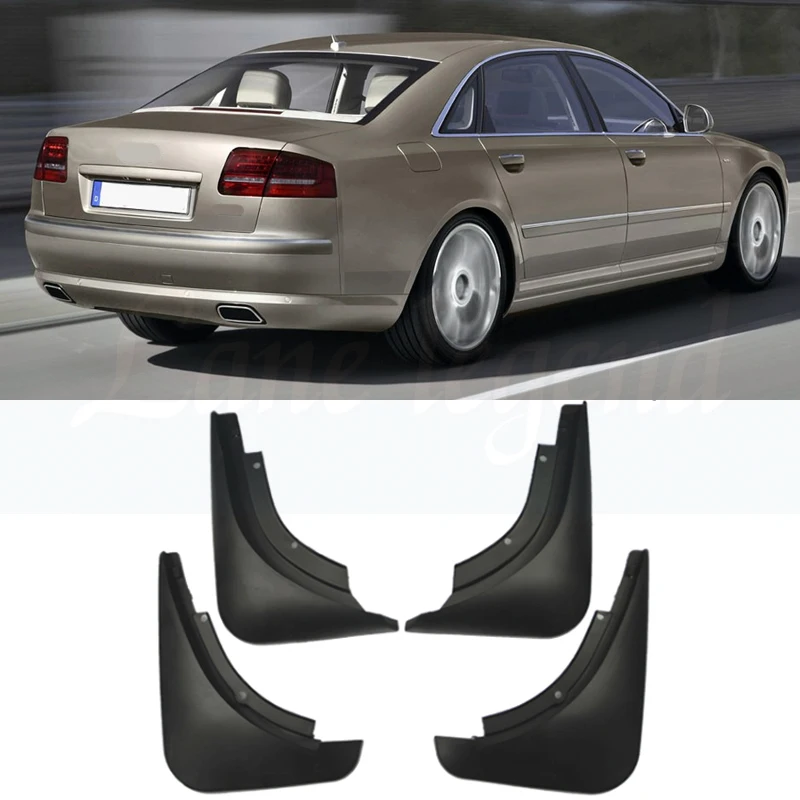 4 PCS Mudguards fit for Audi A8 D3 2008 2009 2010 Car Accessories Mudflap Fender Auto Replacement Parts Car styling