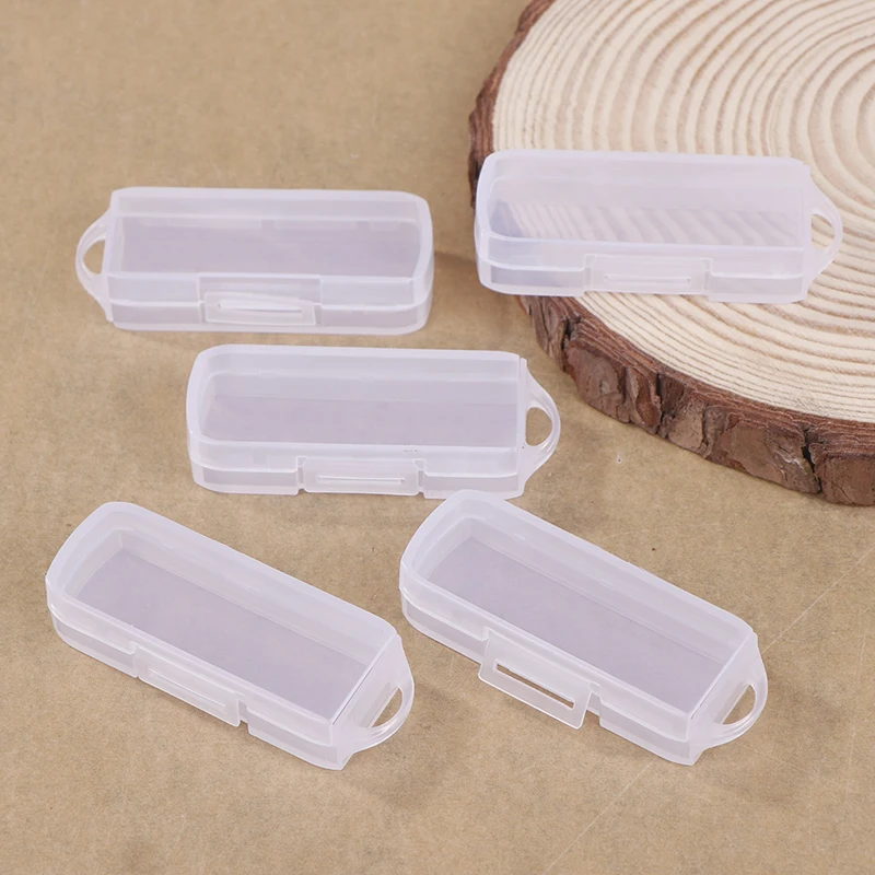 5pcs Contemporary Style PC USB Flash Drive Cases With Lids For OTG Rotating Drives Home Organization Portable Storage Boxes