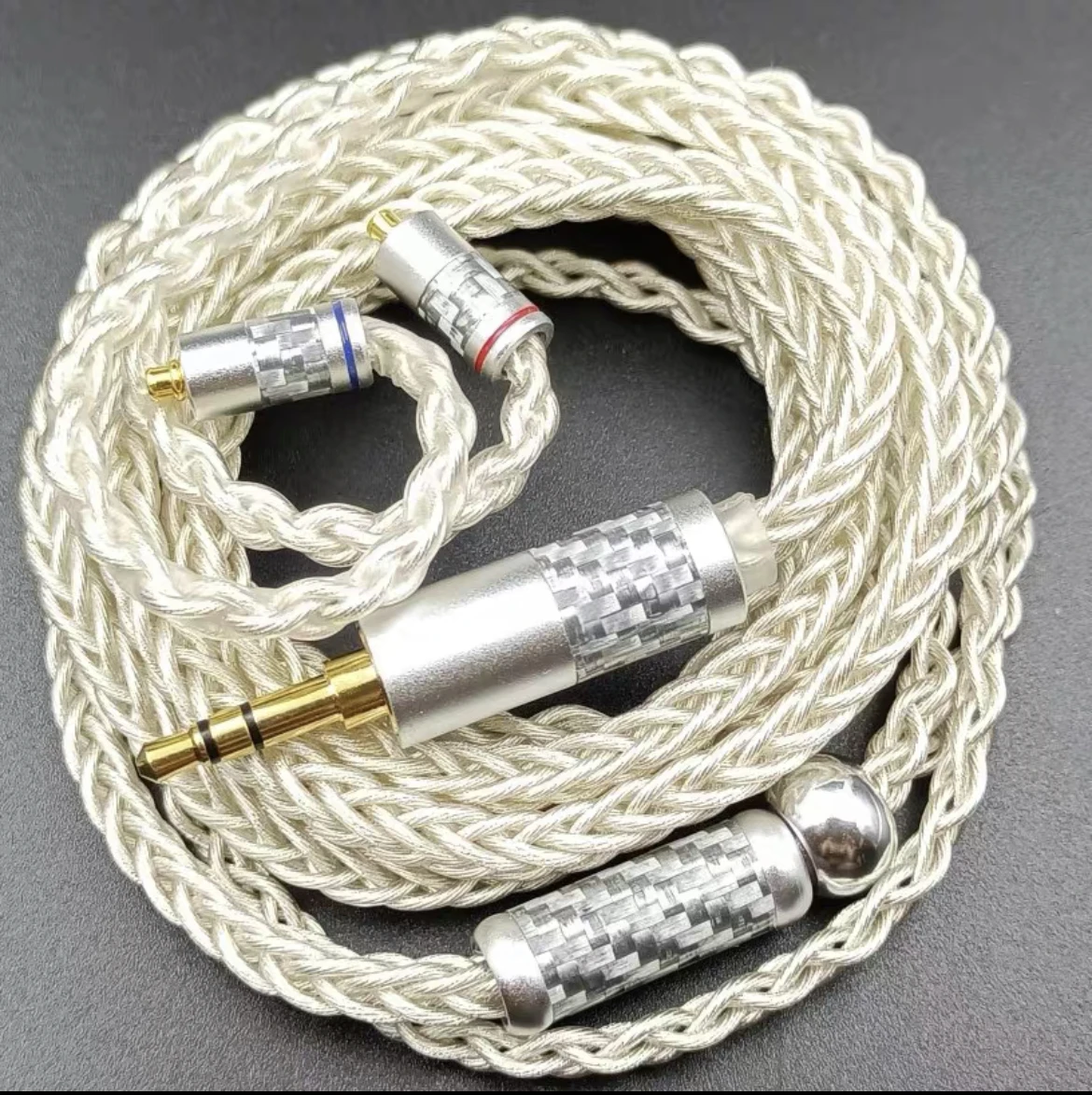 7n 단결정 구리 은도금 와이어, MMCX 0.78mm, IE900 1.2 계량기