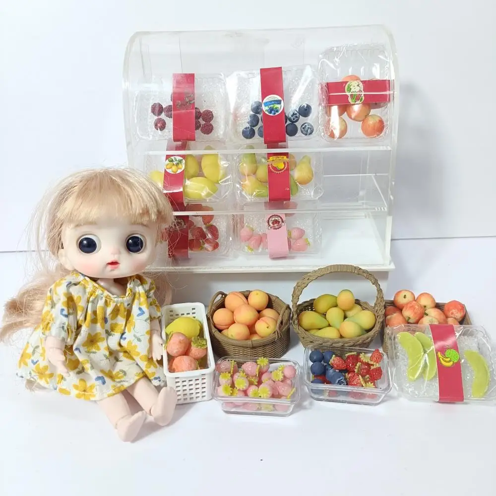 NEW 1/6 Clay making Miniature Fruit for ob11 blyth  Dollhuose Accessories Kitchen Play Toys dolls accessory