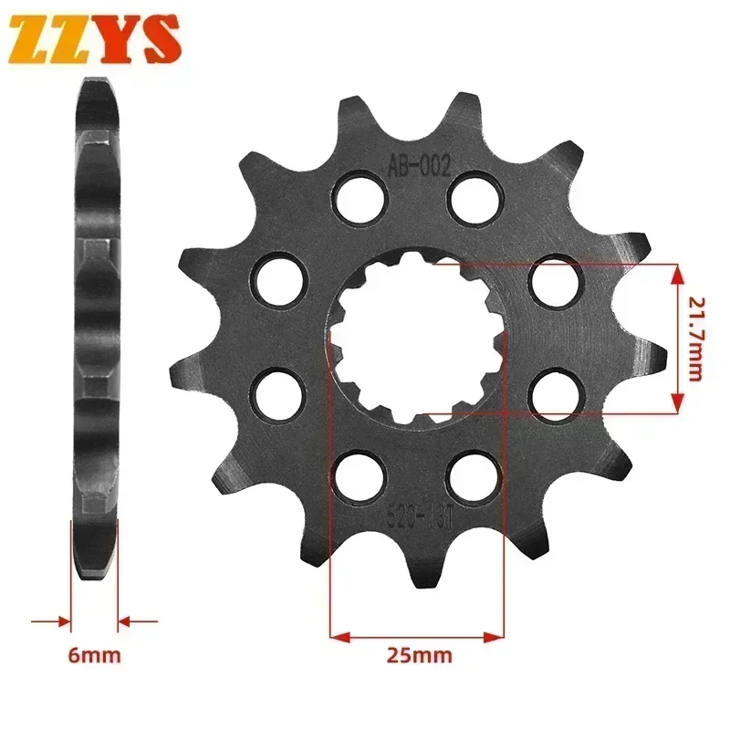 520 13T 14T 15T Tooth Front Sprocket Gear Staring Wheel Cam For Yamaha TZR250 TZR250R V-Twin TZR250RC Reverse Cylinder TZR 250