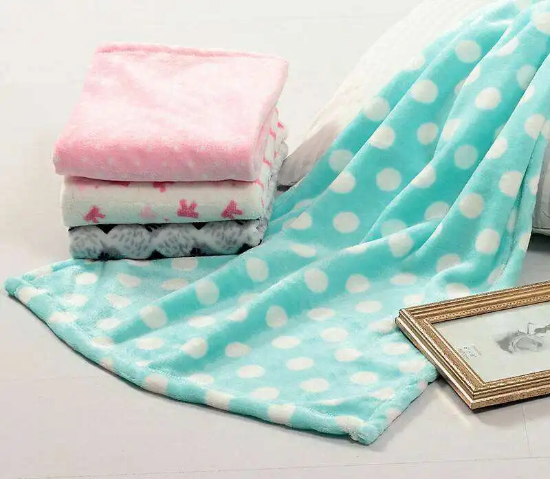 Hot sale 0eko-Tex digital printed 100% polyester coral fleece fabric for baby blanket