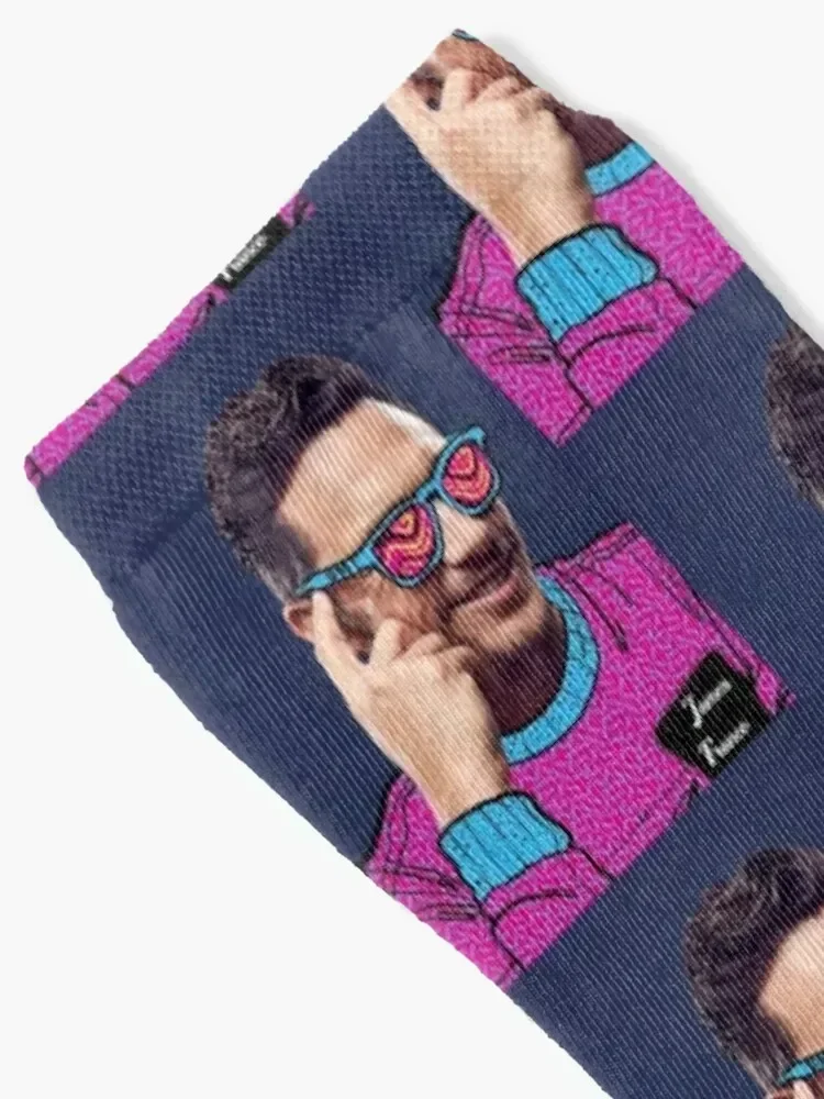 James Franco Glasses Art Socks Rugby anti-slip Girl'S Socks Men's