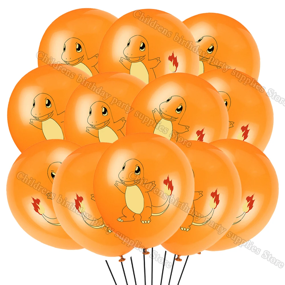 Ballon en latex Pokemon Pikachu pour enfants, fournitures de fête d'anniversaire, cadeau de bricolage, décoration de fête, animal d'anime, 12 po, 10 pièces, 15 pièces, 20 pièces