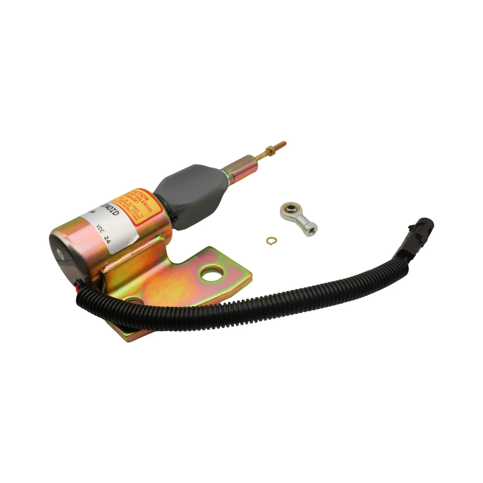 Fuel Shut Off Solenoid Valve 3964628 For Hyundai Excavator R130 R130-5 Case IH Solenoid Valve