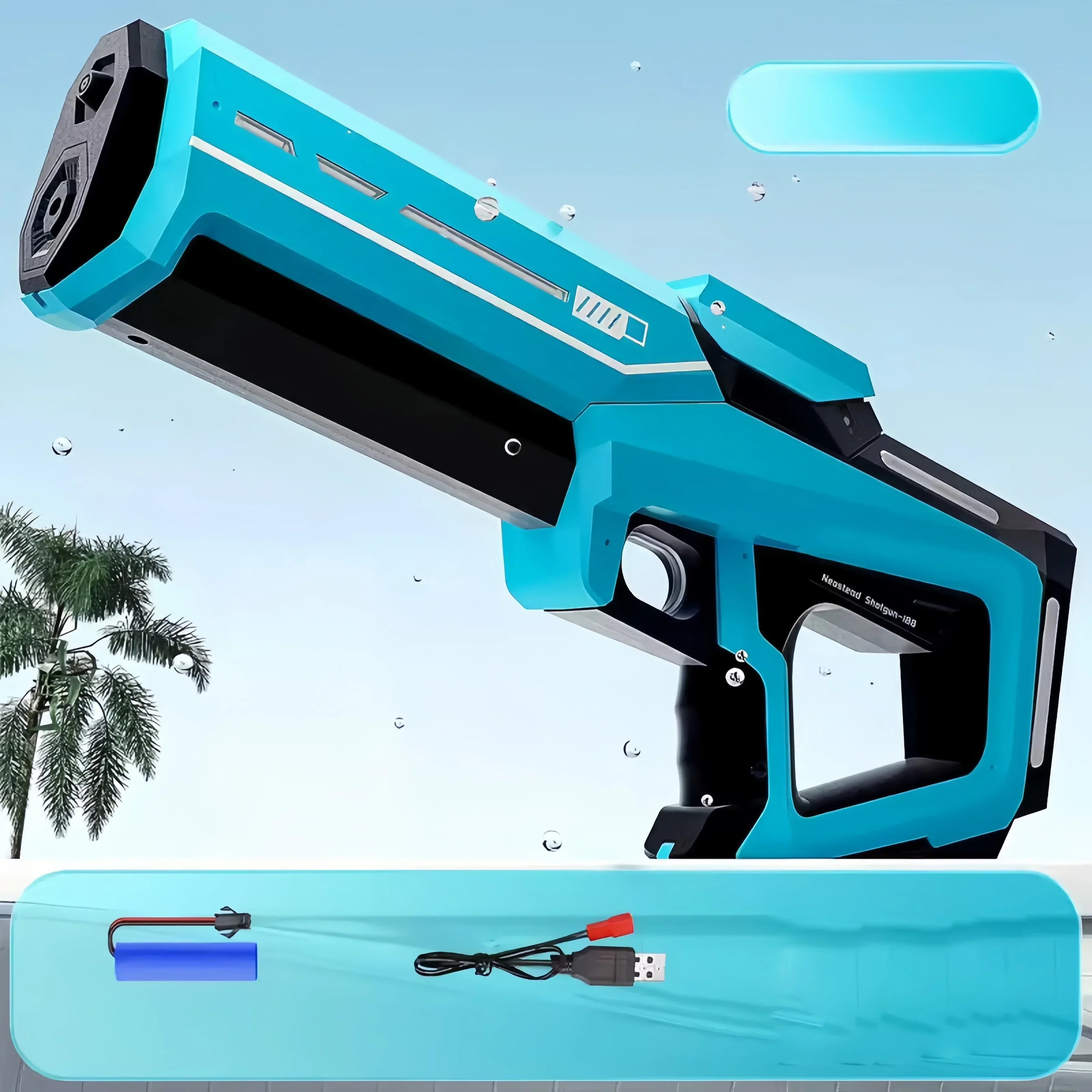 NONE Kinder elektrische Wasser pistole Spielzeug Sommer Outdoor Strand Kampfspiel voll automatische Induktion absorbieren Wassers prüh pistolen für Kinder Geschenk 8