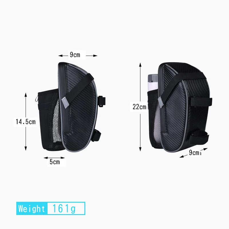 Waterproof Bicycle Saddle Bag, Mountain Bike Water Bottle, Seat Bag, Bike Storage