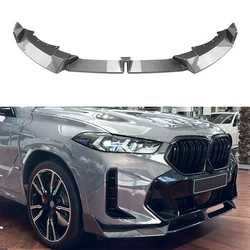 Front Bumper Lip Spoiler Splitter Diffuser For BMW 6 Series X6 G06 LCI M Sport 2023 2024 2025 ABS Body Kits Tuning