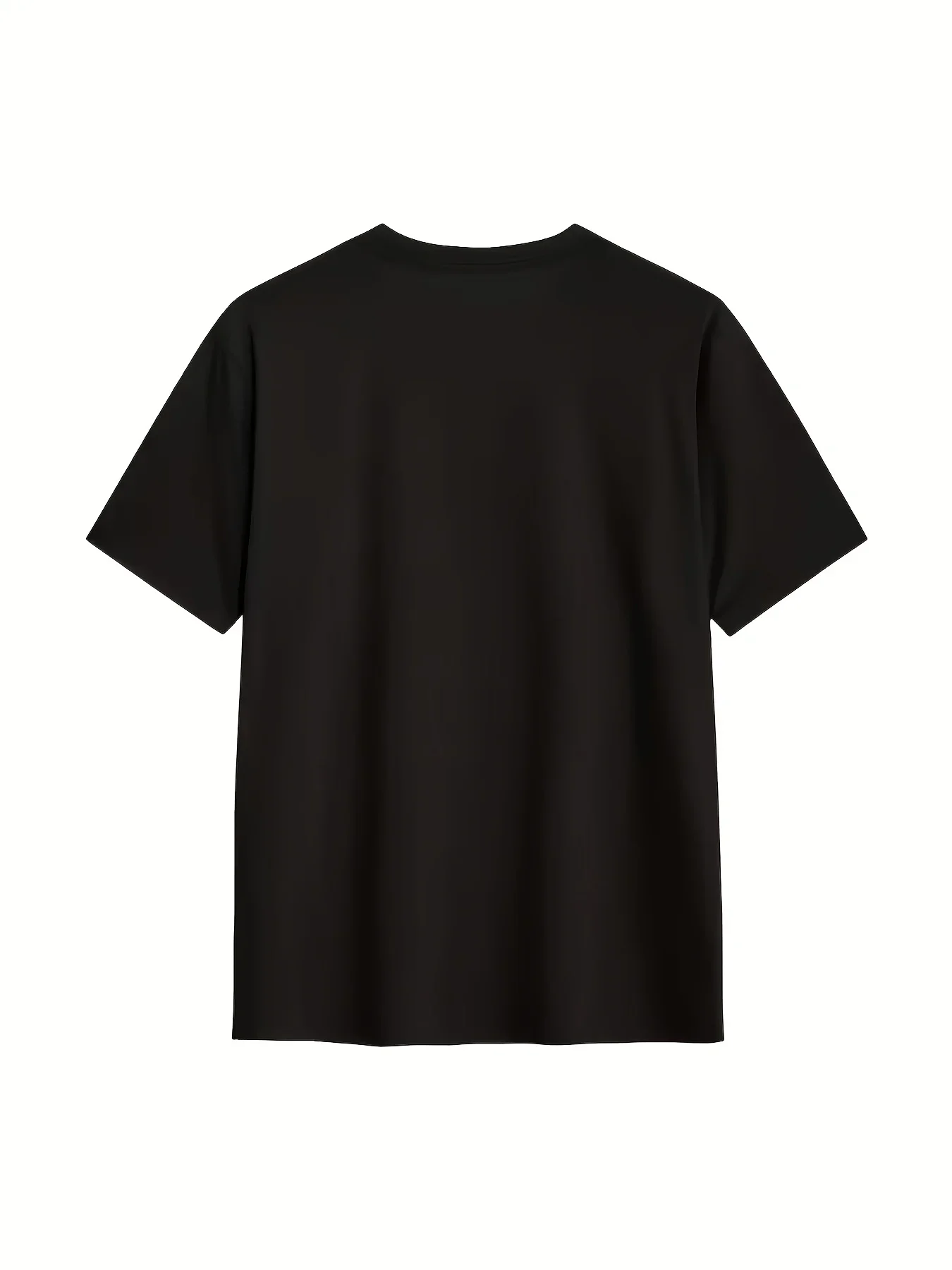 Unique Patterned Black T-Shirt - Rolled Sleeve Design, Metallic Font with Monochrome Guitar Illustration - Stylish Casual T-Shirt for Music Lovers, Perfect for Everyday Wear Or Concerts - Comfortable Fabric for All-Day Ease.