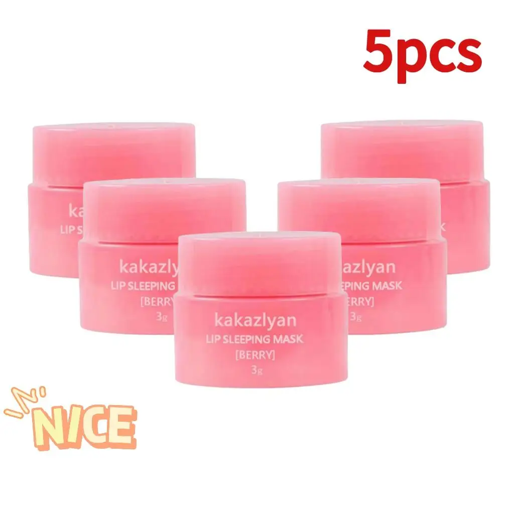 5/3/2/1PCS Lip Sleeping Mask Night Sleep Maintenance Moisturizing Fade Lip Lines Nourishing Lip Balm Skin Care Korean Cosmetic