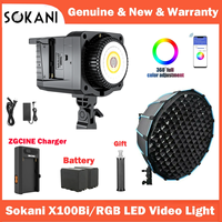 【KR &MX】Sokani X100 100W RGB Bi-Color LED Video Light APP Control for TikTok YouTube Video Recording Outdoor Shooting