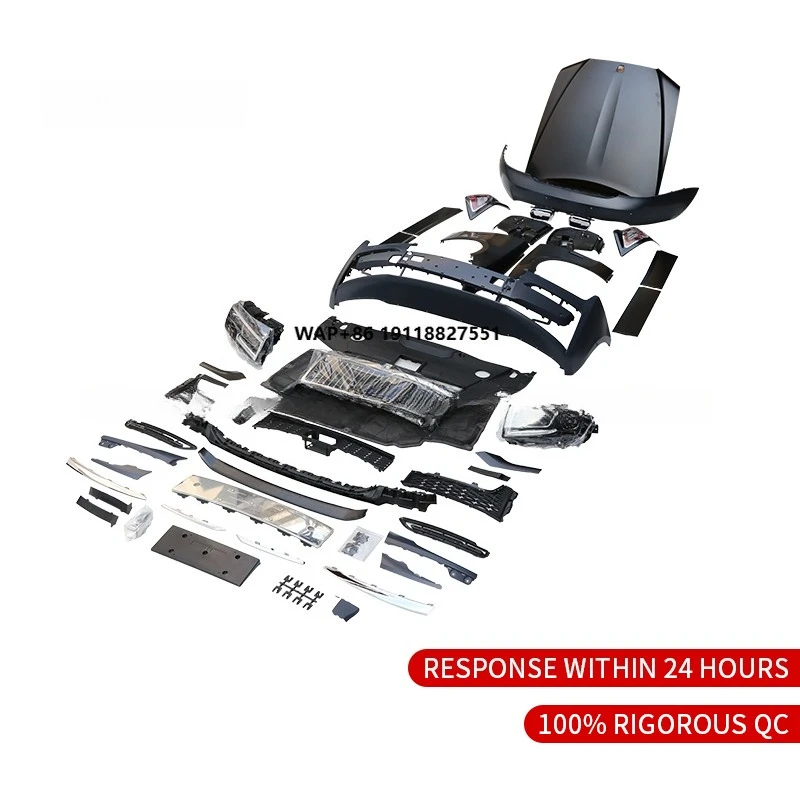 New Arrival PP Iron Upgrade Old to New 4th Body Kit for  Ghost Front Rear Bumper Side Skirt Engine Hood HeadLight