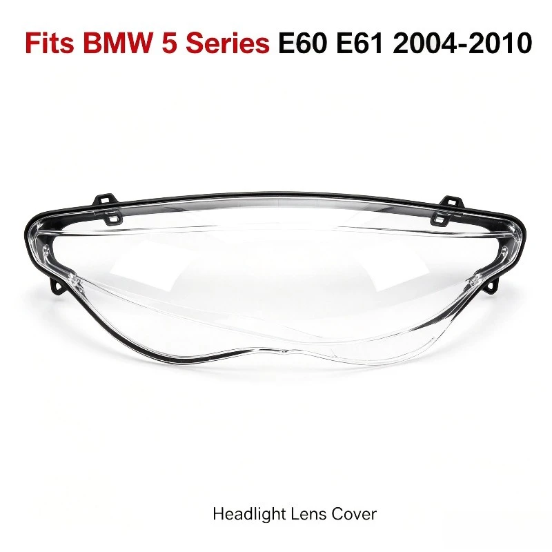 Moggic Headlight Lens Cover Replacement For 5 Series E60 E61 2004 2005 2006 2007 2008 2009 2010 520i 523i 525i 530i Left