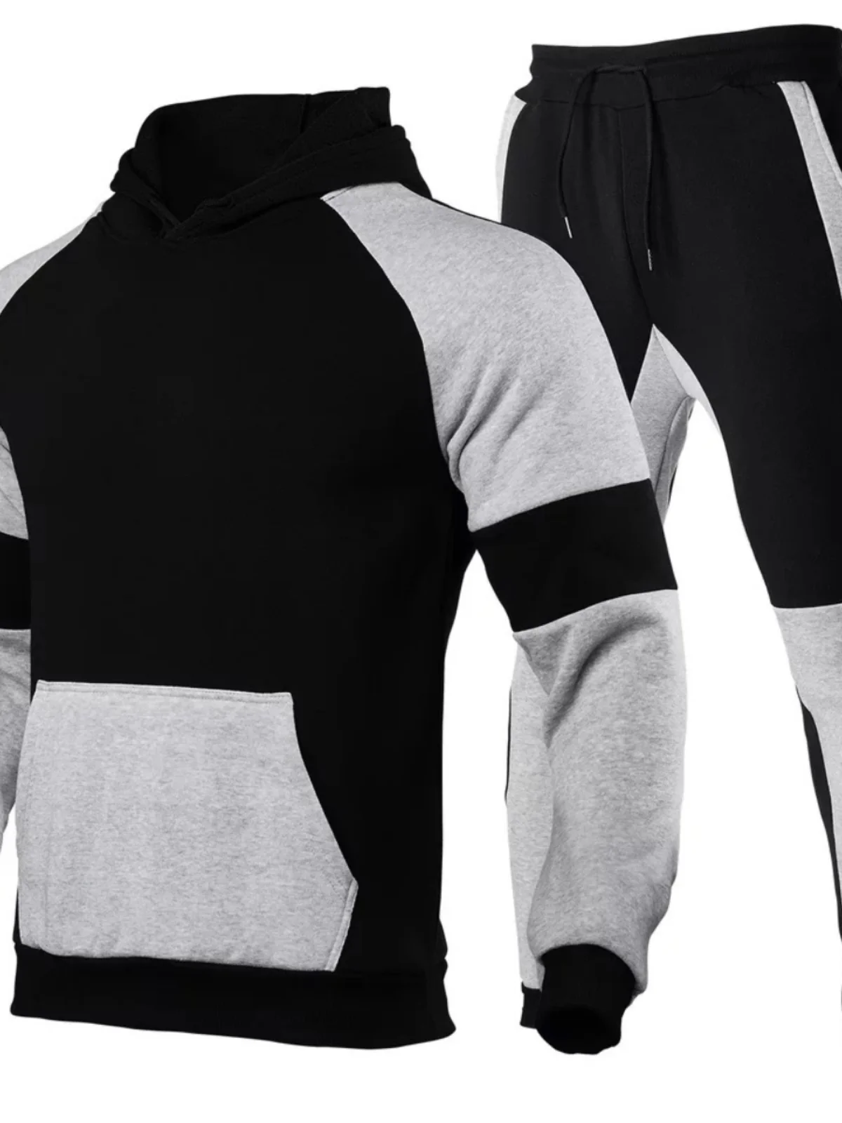 

Комплект: худи и спортивные брюки с флисовой подкладкой, повседневный спортивный костюм из органического хлопка с длинными рукавами для молодежи