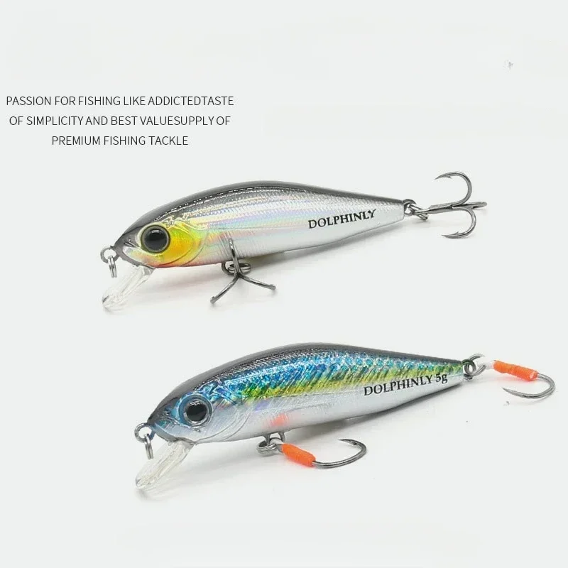 LEYDUN-iscas flutuantes de pesca minnow, wobblers para baixo e pique, iscas duras, sistema ruído, alta qualidade, quente, jack,