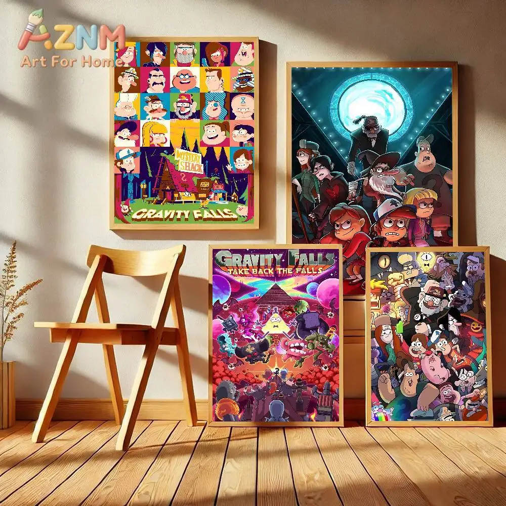 

Постер AZNM Disney «Холодное сердце» с Эльзой, Анной и Олафом, безрамное холщовое настенное искусство для детской спальни, гостиной, домашнего декора