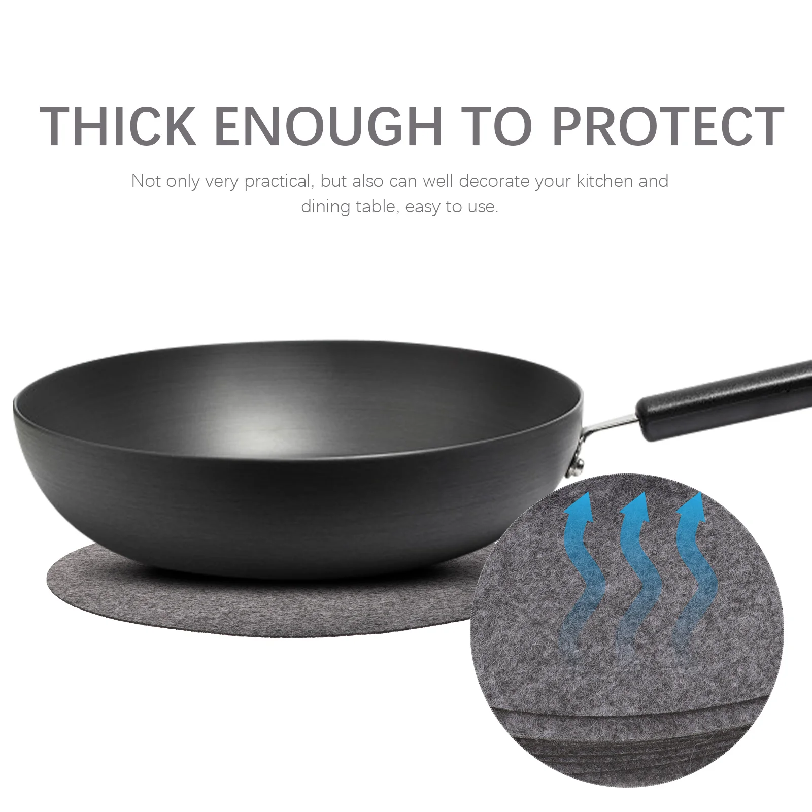 

30pcs Felt Dish Dividers Round Plate Protector Pads For Pot Pan Divider Kitchen Storage China Ware Protection Reusable