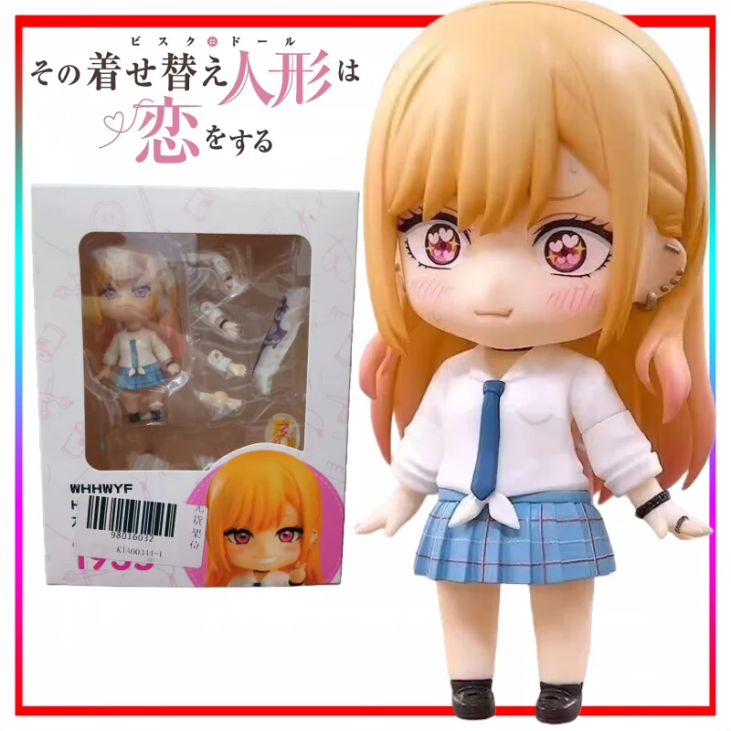 Versión nacional My Dress-Up Darling estatuilla de dibujos animados Kitagawa Marin Nendoroid poseable versión Q mercancía de Anime regalo de vacaciones