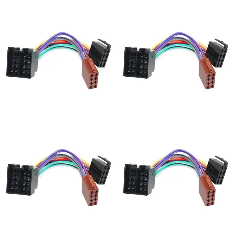 A60E-4X Car Radio ISO Adapter Extended Conversion Cable For For Citroen For- Accessories