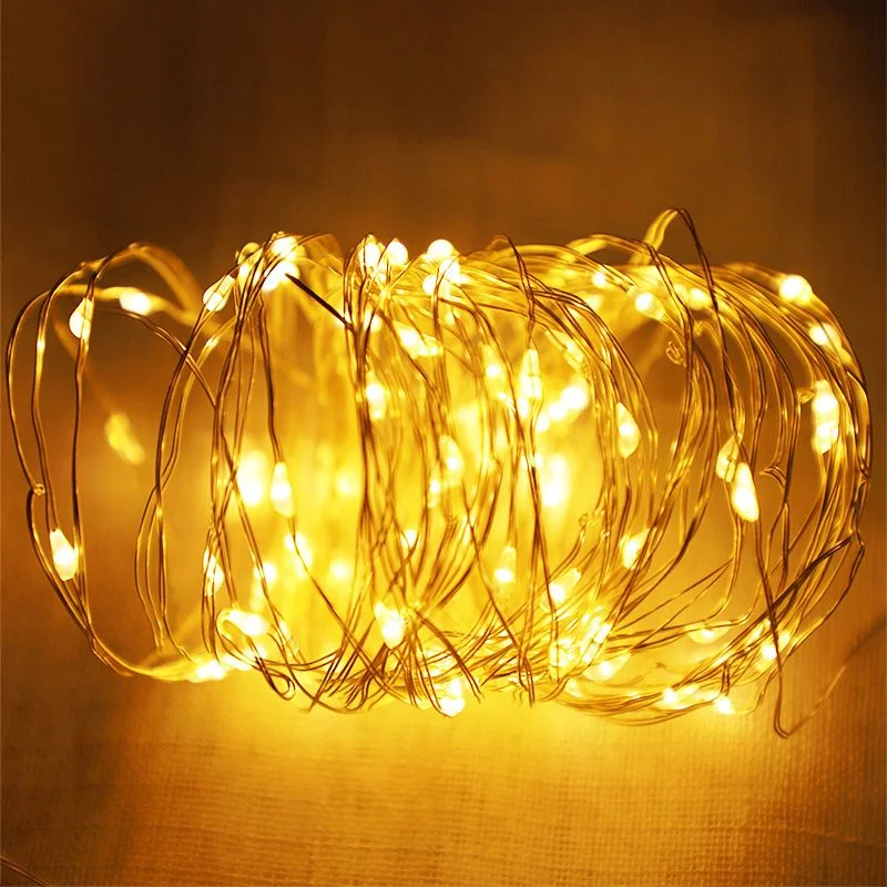 Garland Party Wedding Xmas Tree Home New Year Decoration Battery Operated LED  Holiday Christmas String Lights Fairy Wire Lights
