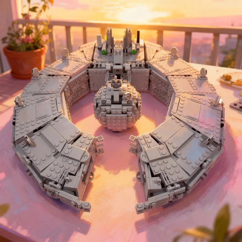 

Конструктор MOC «Корабль управления дроидами класса Лукрехалк» (1469 деталей), модель звездолета, креативный подарок, DIY-набор для взрослых, премиум-класс, для демонстрации