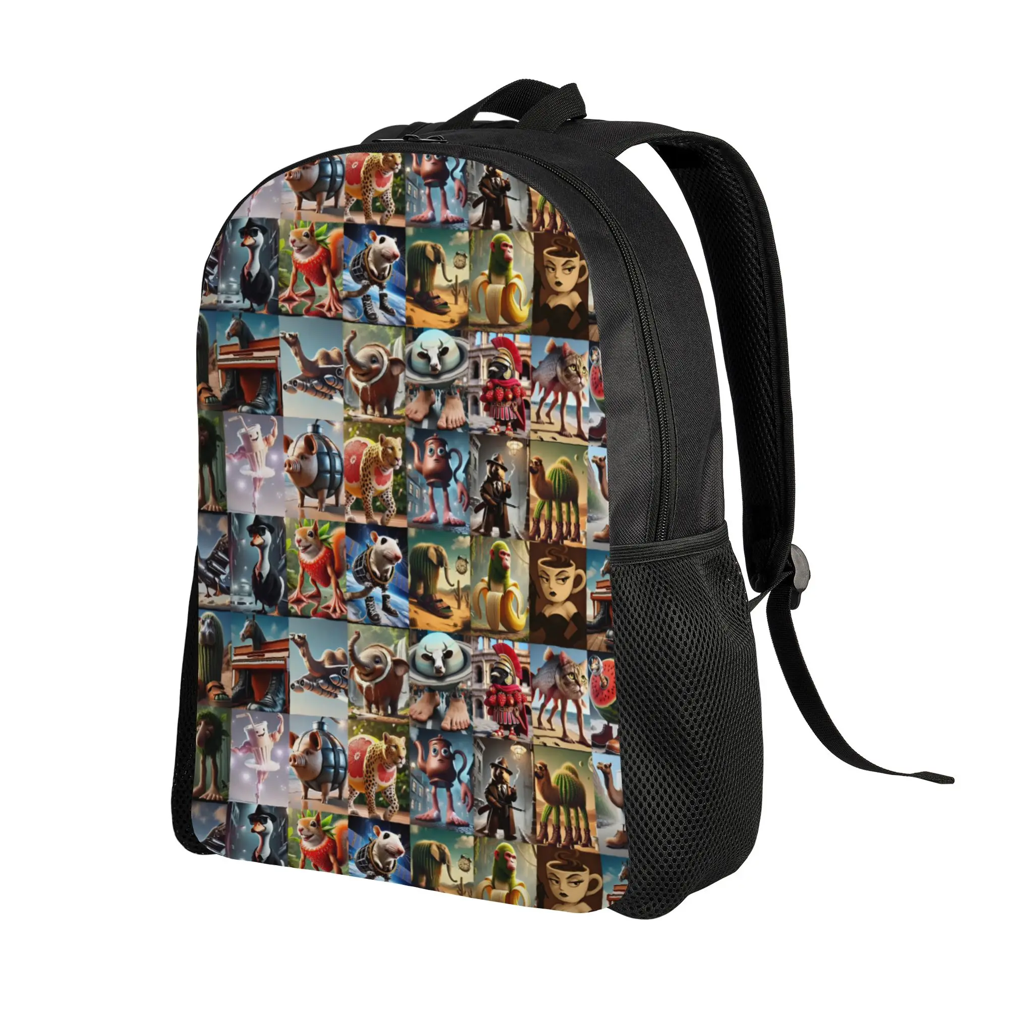 Custom Hot Italian Brainrot Movie  Laptop Backpack Women Men Fashion Bookbag for School College Students Cartoon Bags