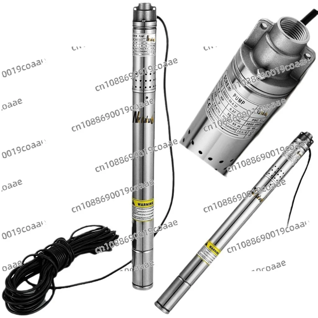 Deep Well Pump 50mm Stainless Steel Submersible Pump 2 Inches Small Electric Pumping Well Stand