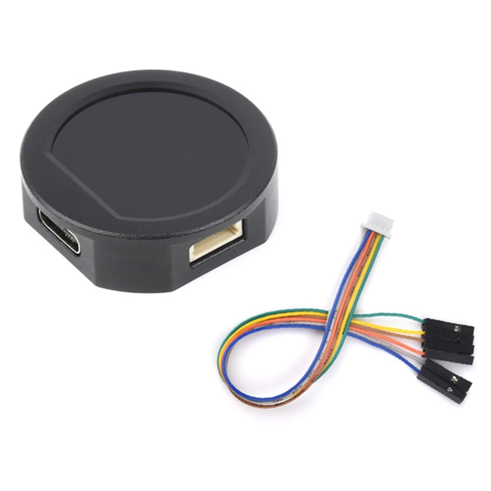 SODIAL RP2040 LCD 0.99inch Round LCD with CNC Metal Case Type-C Connector