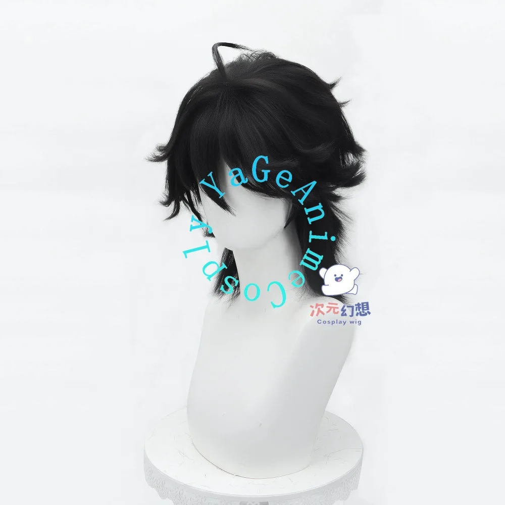 Identity V Luka Cosplay Wig Teased Top Tied Hair for Valentine Esports Theme Event and Studio Photo Shoot