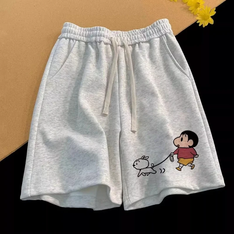 Crayon Shin Chan Casual shorts voor heren Zomermode Heren en dames Strand Oversized basketbal Sneldrogende sportshorts