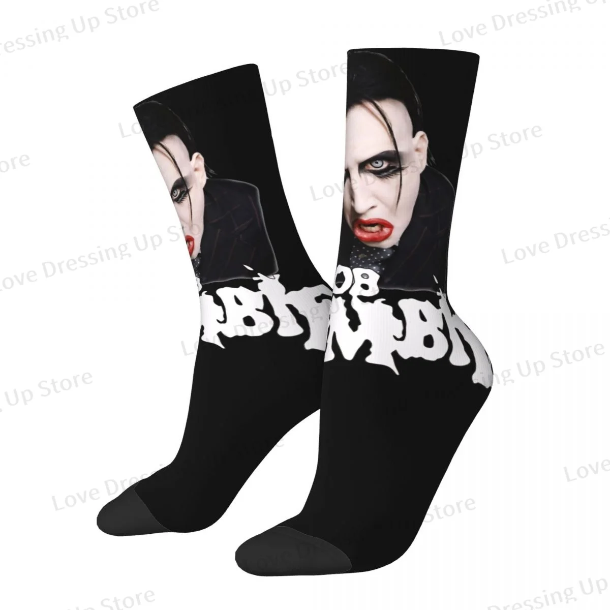 Men Women Socks Outdoor Rob Zombie - Marilyn Manson Novelty Spring Summer Autumn Winter Stockings Gift