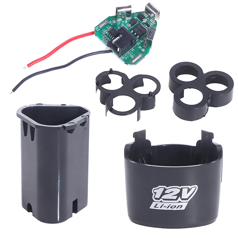 Imagem -02 - Bms 18650 Lithium Box Circuit Pack Case Shell Mão Poder Broca Li-ion Bateria Proteção Board 3s 12v dc Ferramenta Elétrica
