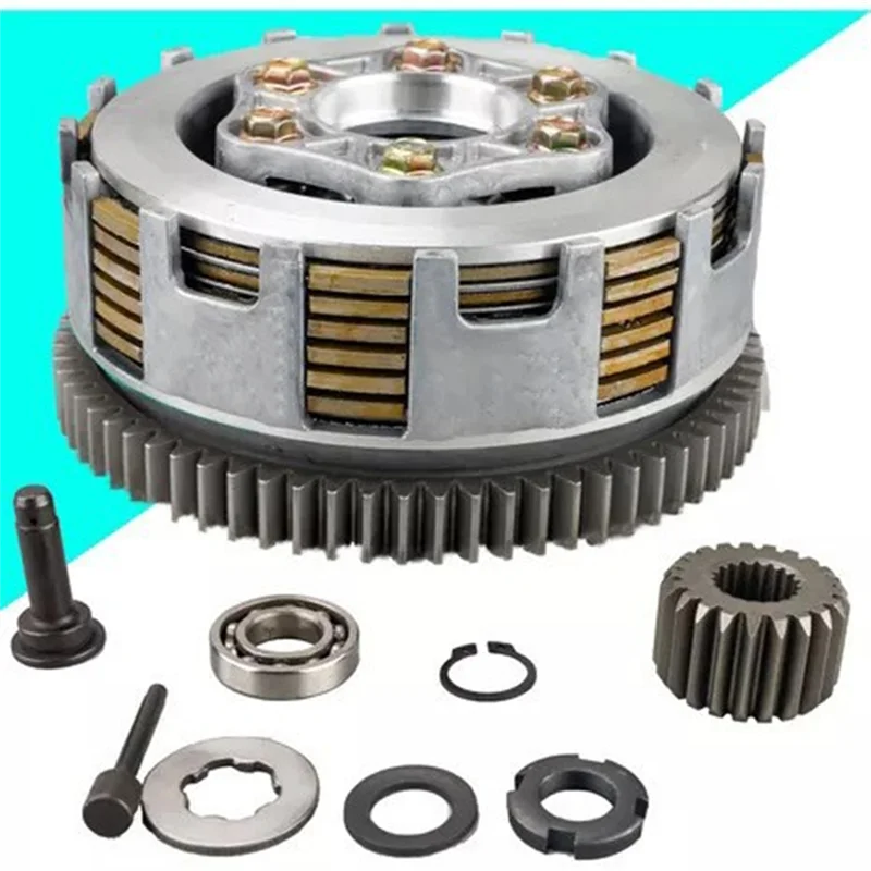 Well For Tornado 250Cc Motorcycle Replacement Clutch Assembly 6-Column 6-Plate 73 Teeth