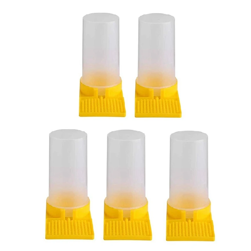 

Bee Feeder Hive Beekeeping Water Dispenser Honey Point Water Feeder Bee Hive Entrance Feeder, Beekeeping Tools (5-Pack)