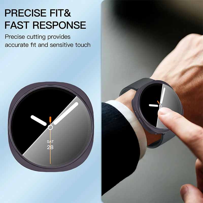 Чехол для Samsung Galaxy Watch 8, 40 мм, 44 мм, бампер с полным покрытием, мягкий защитный чехол из ТПУ - аксессуары для Galaxy Watch8