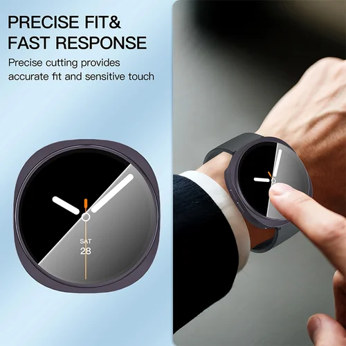 Imagen 2 del producto Funda para Samsung Galaxy Watch 8 40mm 44mm Cobertura completa Parachoques Funda protectora de TPU suave - Accesorios Galaxy Watch8