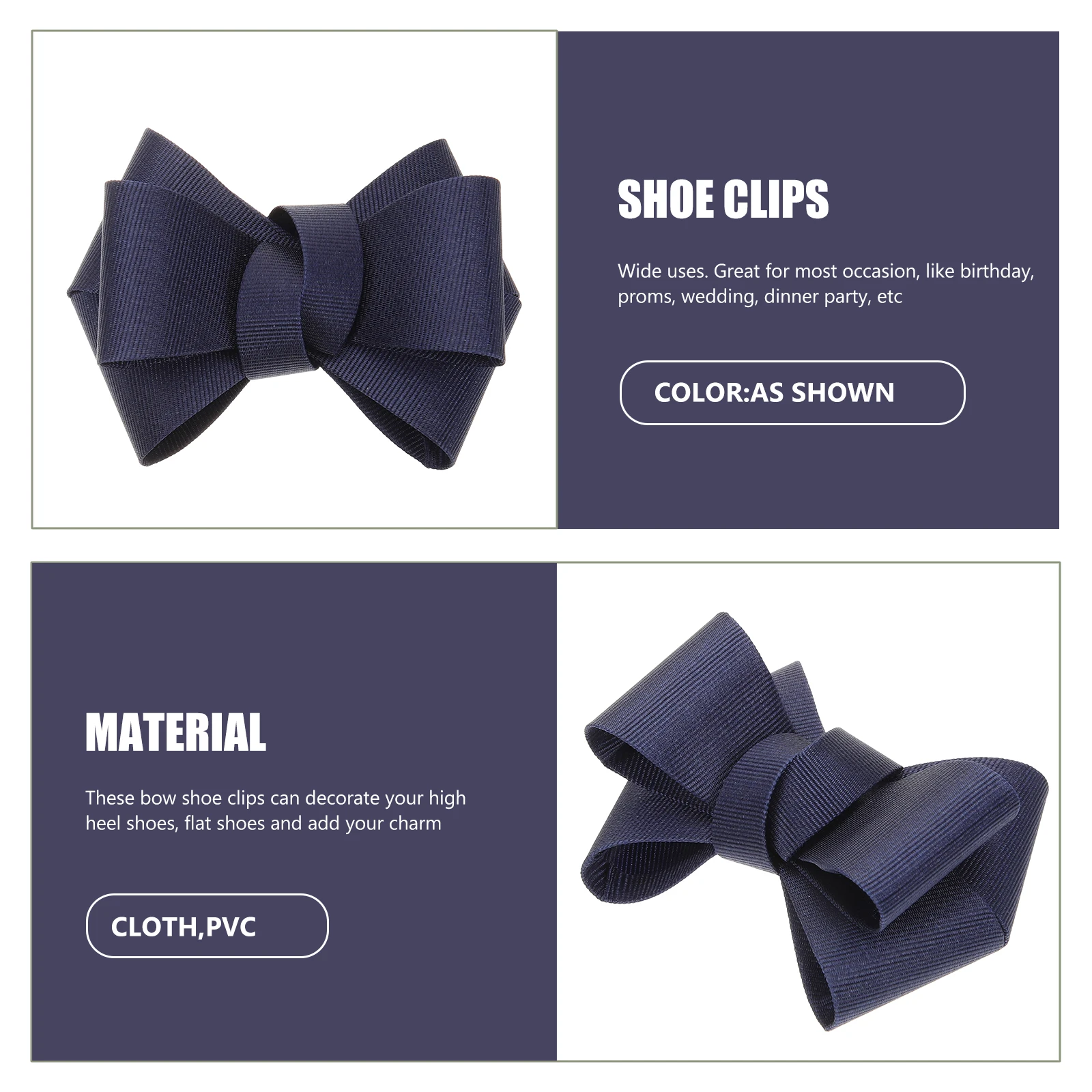 

Bow Shoe Flower Decorative Embellishments Buckle Decoration Charms Shoes Clip Accessories