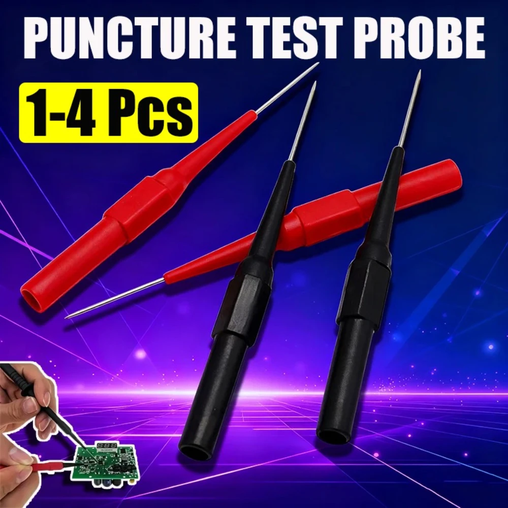 

Universal 30V Multimeter Probe Multimeter Test Lead Extender With Back-Stab Probe Non-Destructive Wire Tester Car Repair Tools