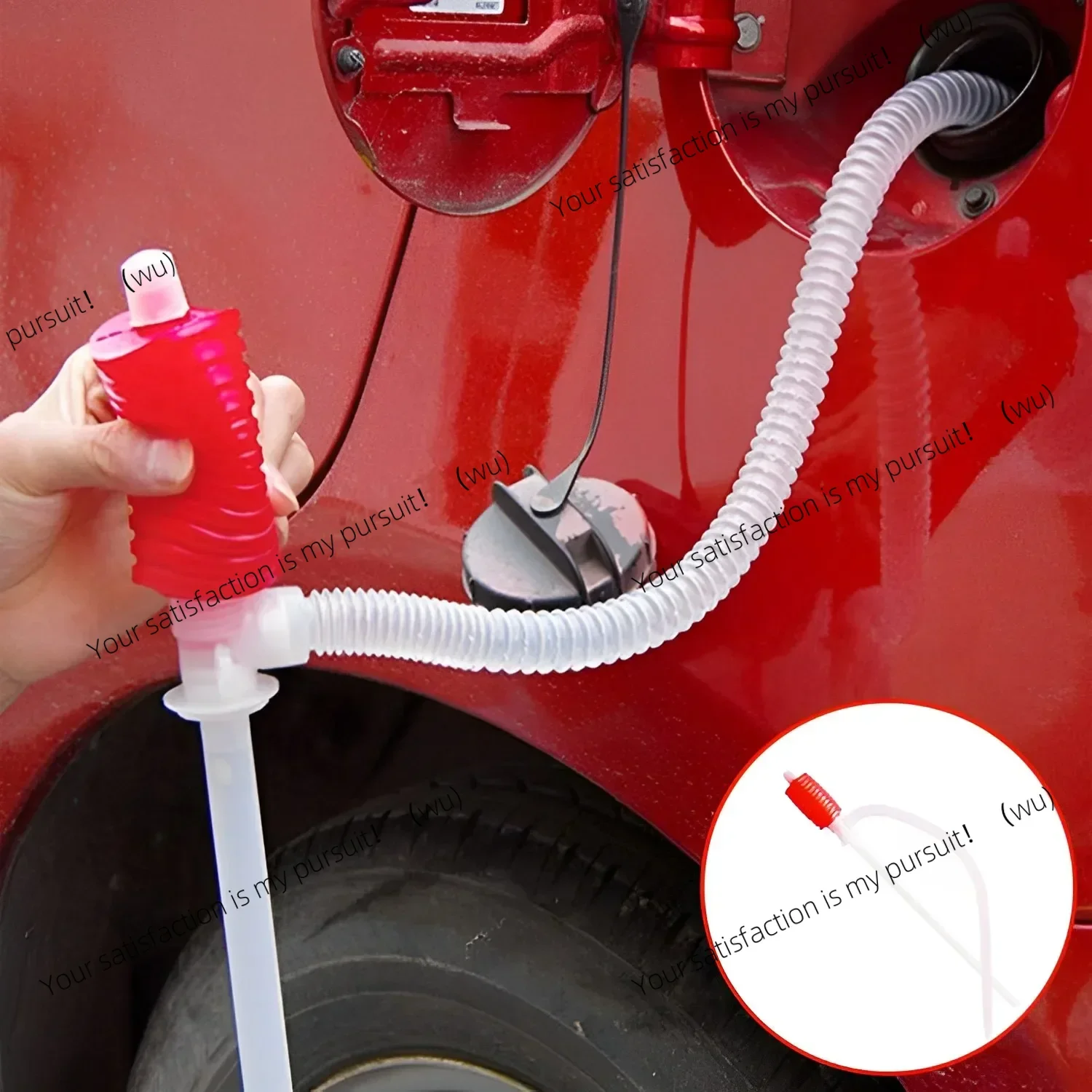Auto Siphon Pump Hose, Portable Transfer Suction Pump, Manual, Auto Parts