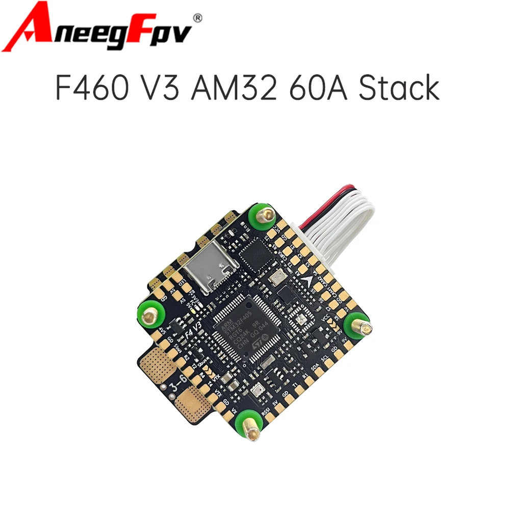 Aocoda-RC F460 V3 Stack F405 V3 & 60A 4in1 ESC 30x30mm 3-6S 3060 AM32 ESC for RC FPV Freestyle Drone