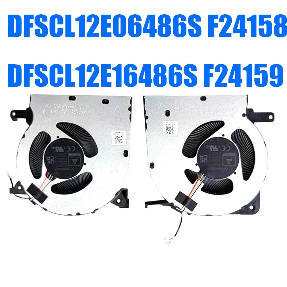 DFSCL12E06486S F24158 DFSCL12E16486S F24159 DC12V Laptop CPU+GPU Fan