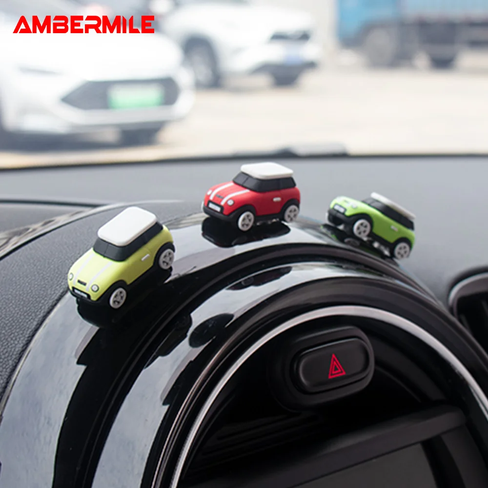 For Mini Cooper S JCW Clubman F55 F56 F57 F60 R55 R56 R60 R61 Car Model Ornaments Cover Styling-Silicone Countryman Accessories