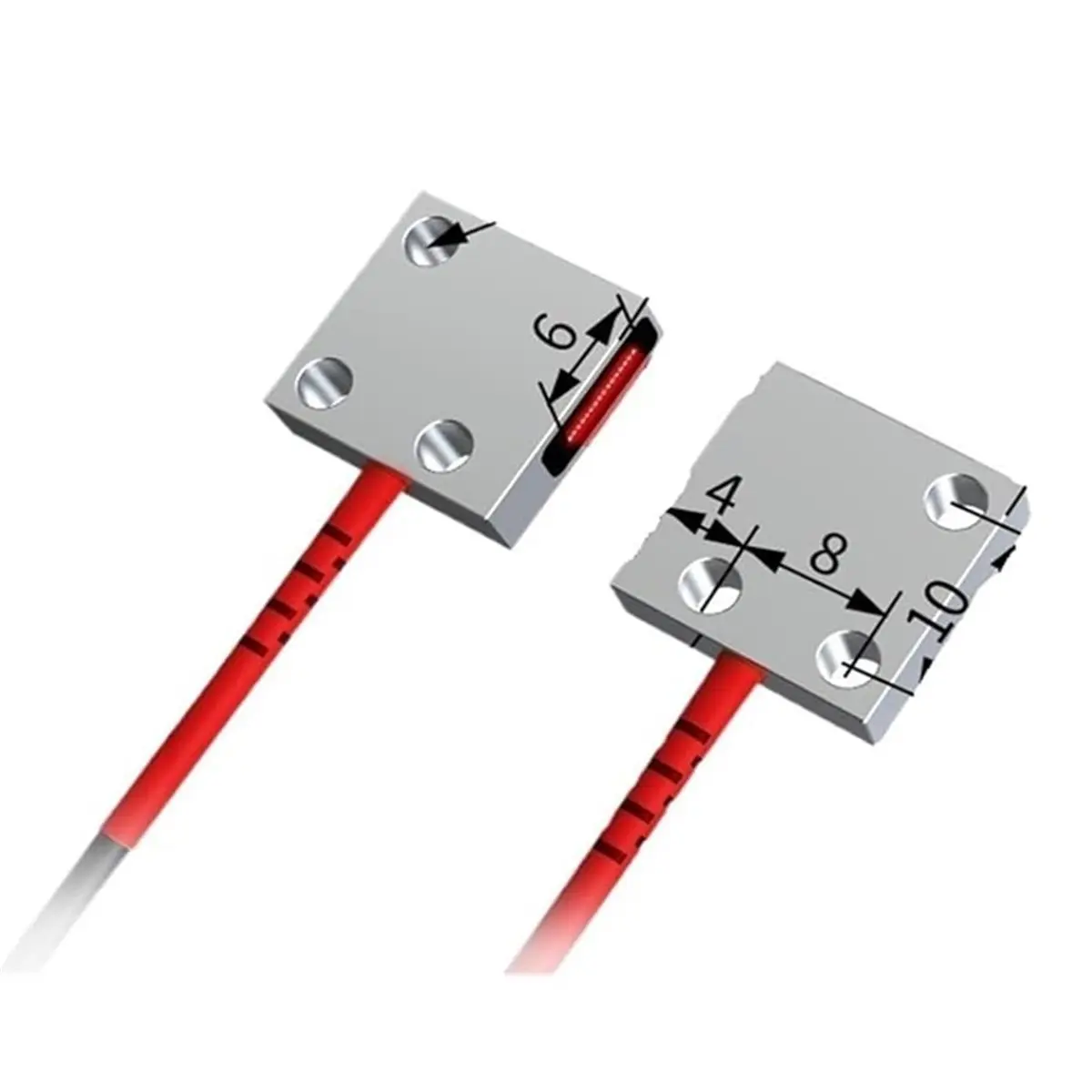 A69Z Array Fiber Optic Sensor Through-Beam Probe Amplifier 12-24V DC Matrix Optical Photoelectric Switch Sensor